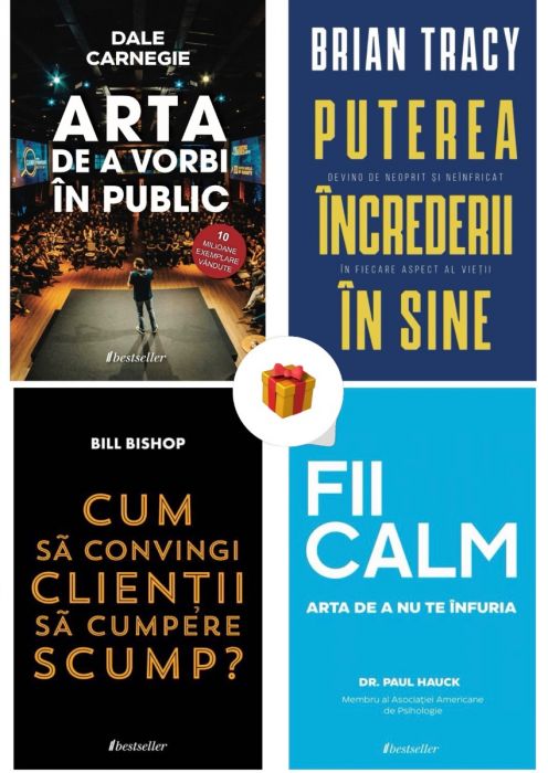 Setul Top 3 Cărți de Dezvoltare Personală (+ Carte Cadou „Fii Calm”)