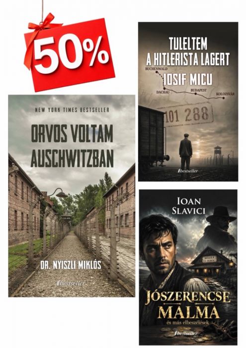3 magyar nyelvű könyv szuper áron – 50% KEDVEZMÉNNYEL!