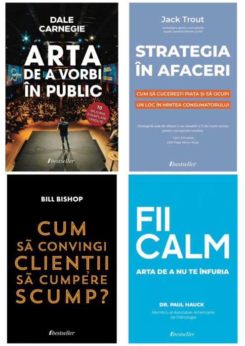 Setul Top 3 Cărți de Dezvoltare Personală (Livrare Gratis + Carte Cadou „Fii Calm”)