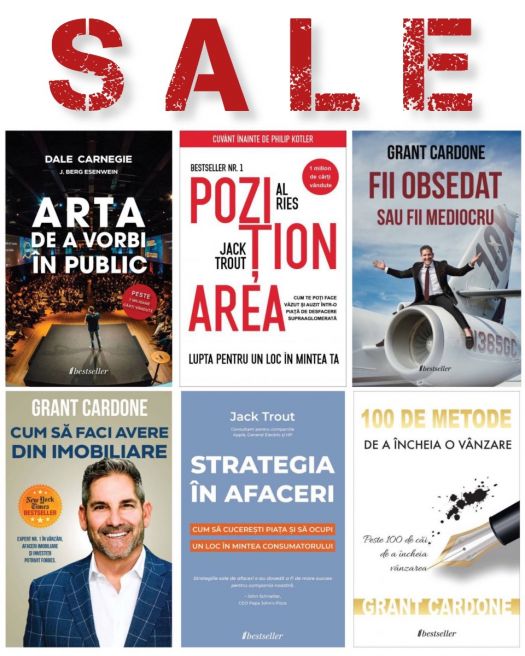  Setul Top 6 Cărți de Business și Dezvoltare Personală (+ Carte Cadou „Gândește ca un Campion”)