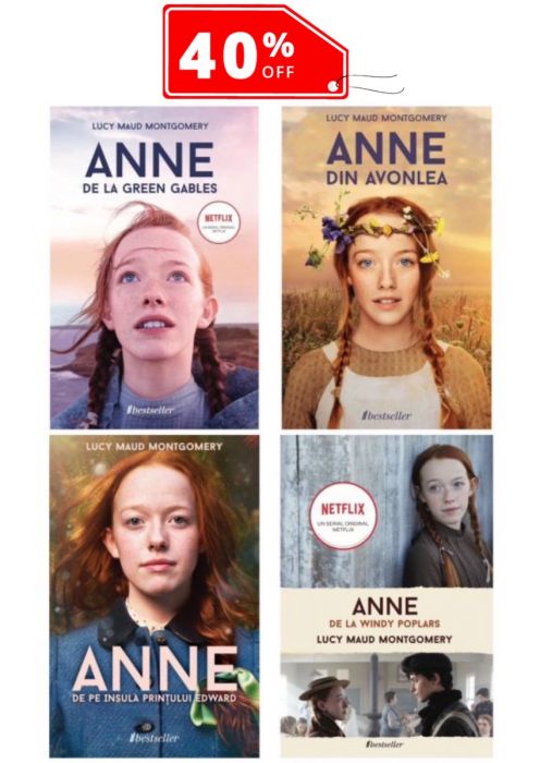 Setul de 4 cărți Anne de la Green Gables - Lucy Maud Montgomery